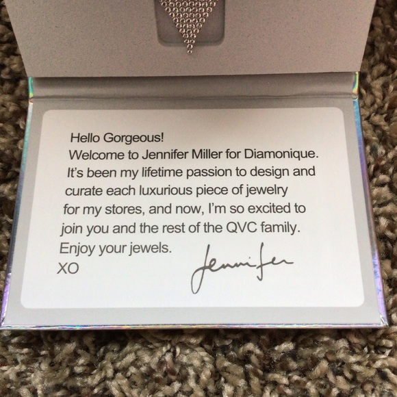 Diamonique x Jennifer Miller Signature Boxed Pave Heart Necklace - Picture 4 of 8
